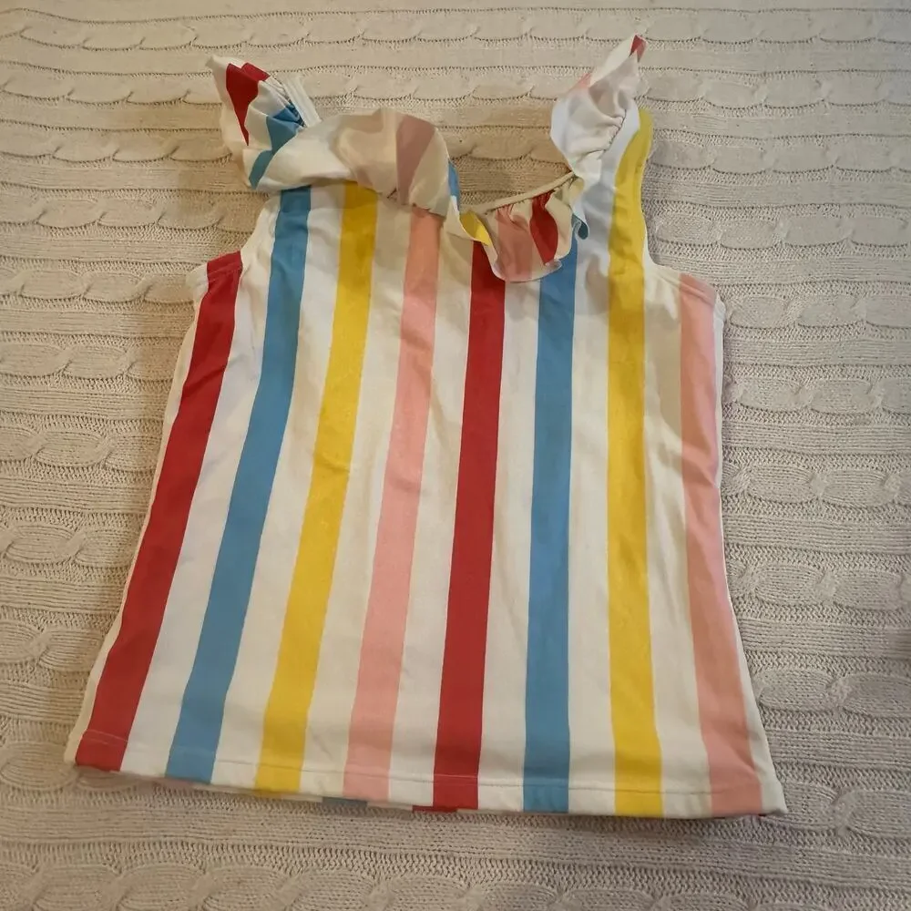 Hanna Andersson Sunblock Striped Tankini Set sz 12 Girl's Swimsuit